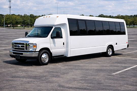 25-passenger minibus available for charter in Delhi, LA